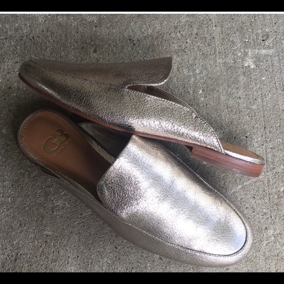 Gianni Bini | No Brainer Metallic Gold Mules - Picture 4 of 7